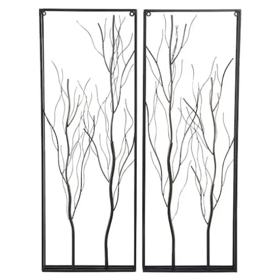 36" Gold Metal Glam Floral Wall D&eacute;cor Set {5}