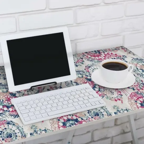 RoomMates Bohemian Medallion Peel & Stick Wallpaper Pink and Blue {4}