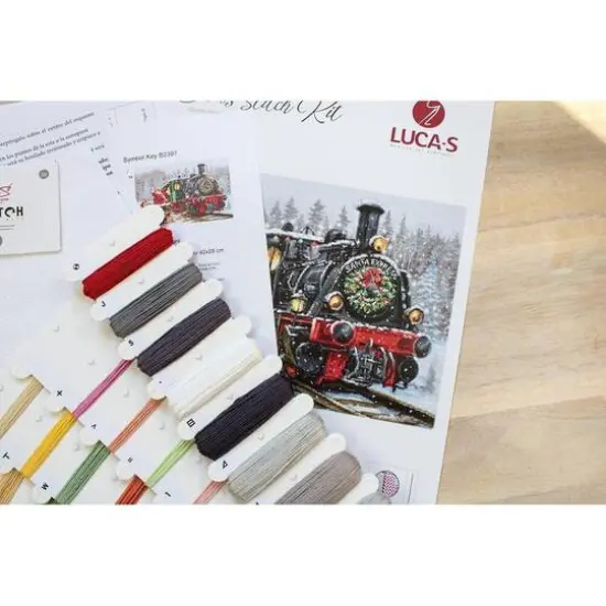 Luca-S Santa's Express Counted Cross Stitch Kit {7}
