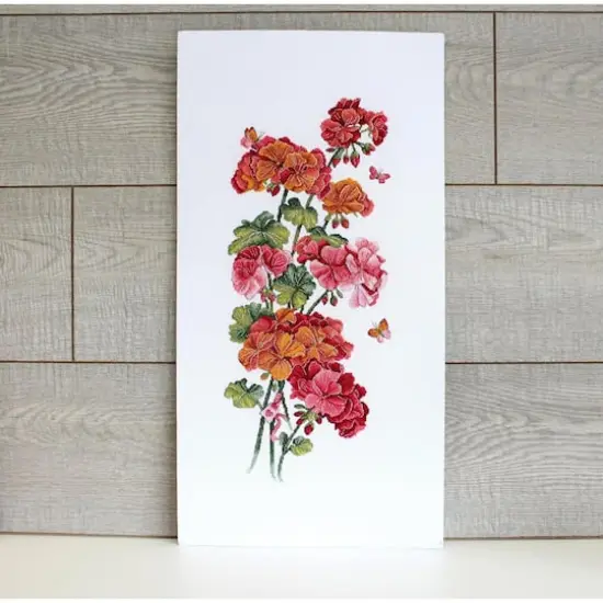 MP Studia Geranium Cross Stitch Kit {8}