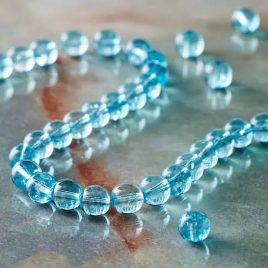 Light Blue Quartz Round Beads by Bead Landing&trade; {3}