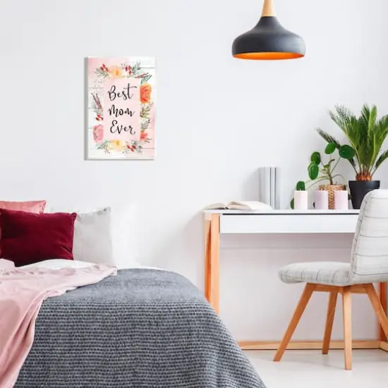 Stupell Industries Best Mom Ever Floral Mother's Day Wall Plaque Art {3}