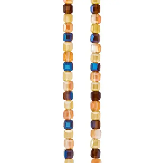 4mm Glass Cube Mix by Bead Landing&trade; Amber {1}