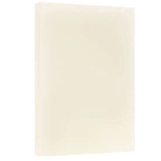 JAM Paper 11'' x 17'' 67lb. Vellum Bristol Cardstock, 50 Sheets Creme {1}