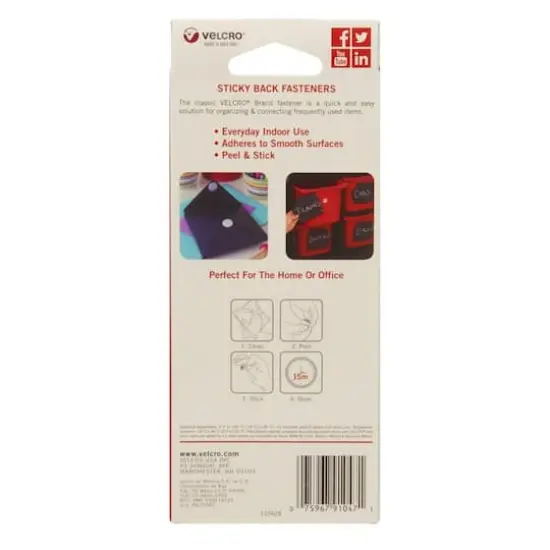 VELCRO&reg; Brand Sticky Back Coins, 75 Sets {6}