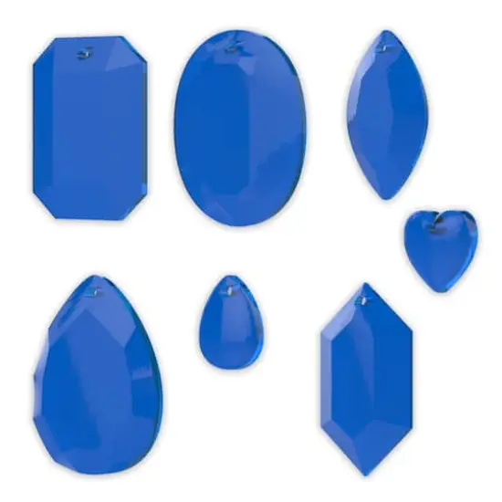 Blue Moon Studio&trade; UV Resin Craft Faceted Gems Flat Mold {4}