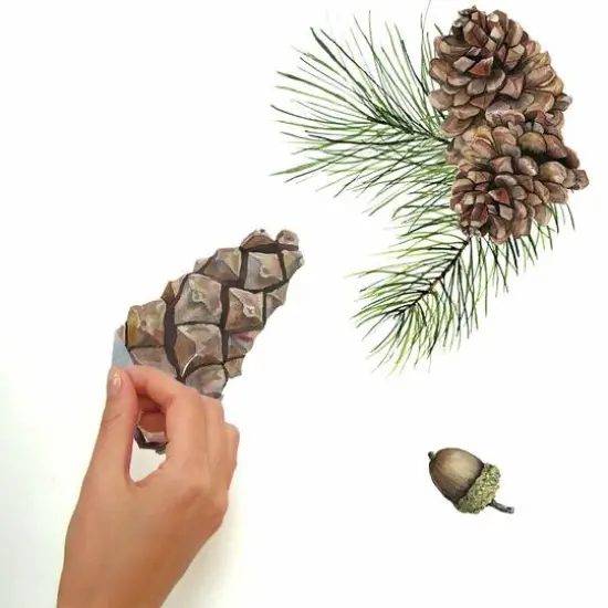 RoomMates Acorn & Pinecone Peel & Stick Wall Decals {5}