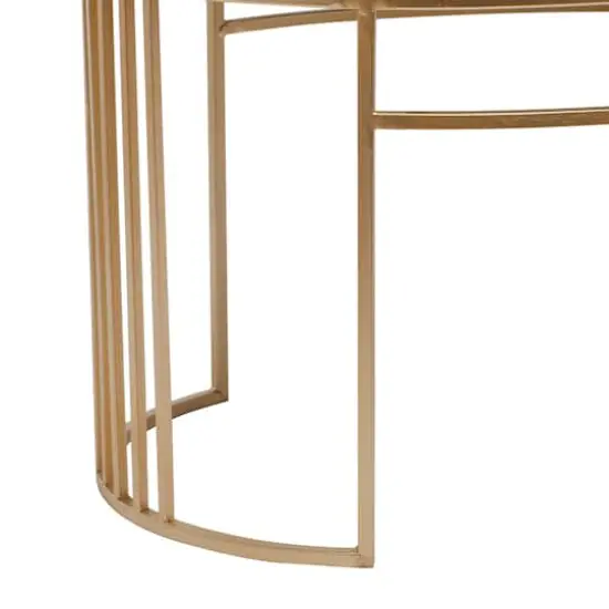 24" Velvet & Metal Glam Bench Black {5}