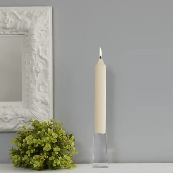 Root Candles 9" Unscented Smooth Collenette Taper Candles, 4ct. Ivory {4}