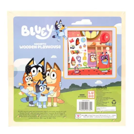 Bluey Magnetic Wooden Playhouse Set {6}