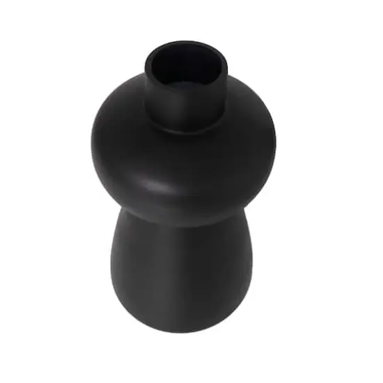 Black Glass Geometric Vase Set {5}