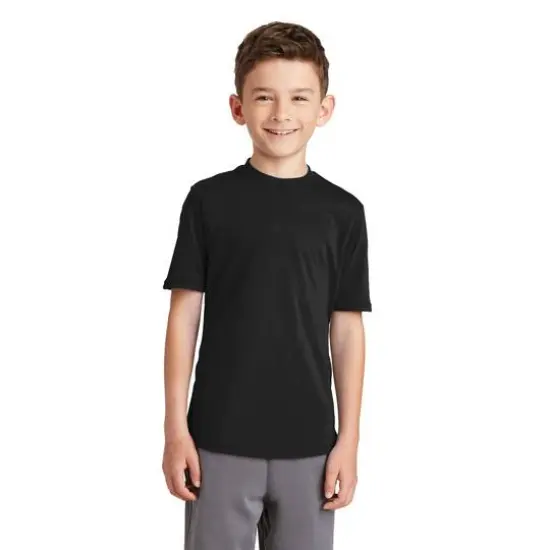 Port & Company® Youth Performance Blend T-Shirt Jet Black {4}