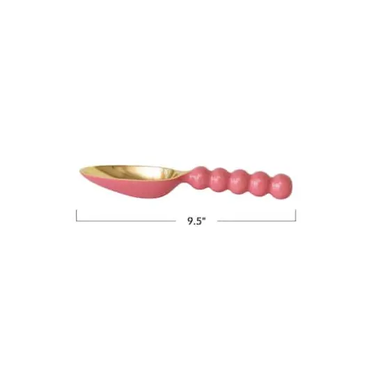 Hello Honey&reg; 9.5" Pink & Gold Enameled Aluminum Kitchen Scoop {5}