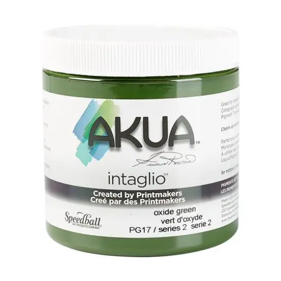 Akua&reg; Intaglio&reg; Ink, 8oz. Oxide Green {1}