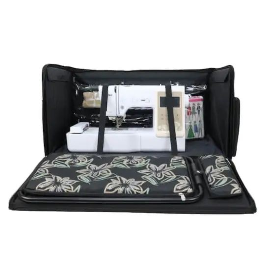 Everything Mary Floral Design Jumbo Rolling Craft Tote {5}