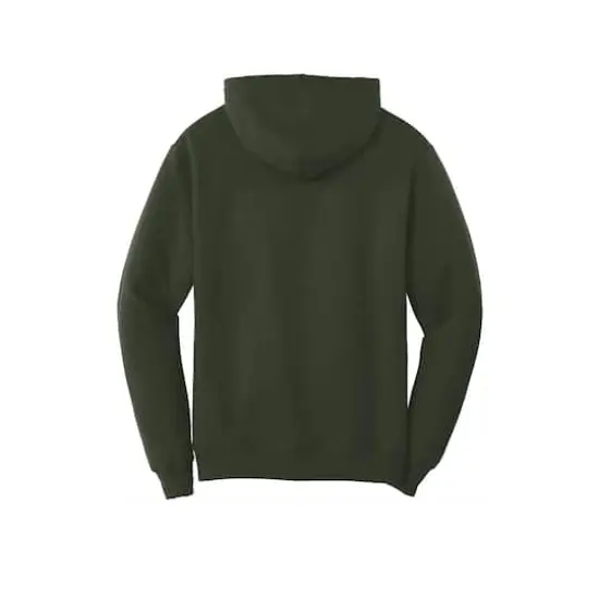 Port & Company® Darks Core Fleece Pullover Hooded Sweatshirt Olive {5}