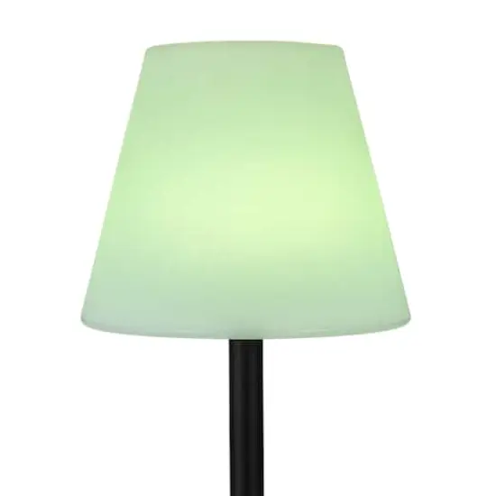 Hello Honey&reg; 57.75" Black Touch Sensor Metal Solar Floor Lamp {6}