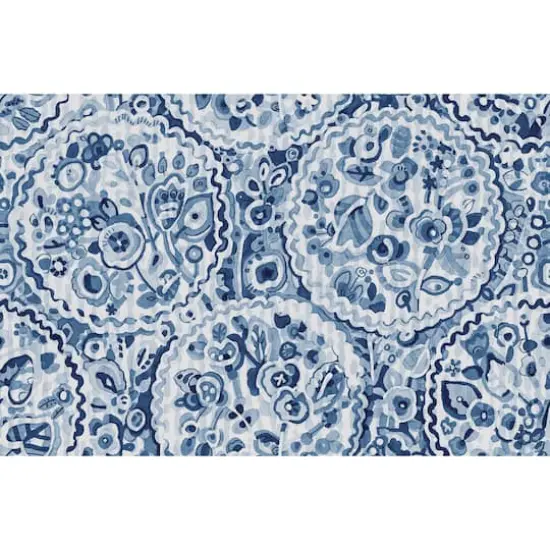 Caroline et Bettina Blue Camille Peel & Stick Wallpaper {1}