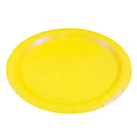 JAM Paper 9" Paper Party Plates, 50ct. Yellow {1}