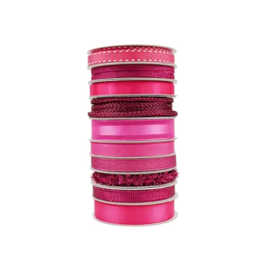 Value Pack Ribbon, 10ct. by Celebrate It&reg; Pink {3}