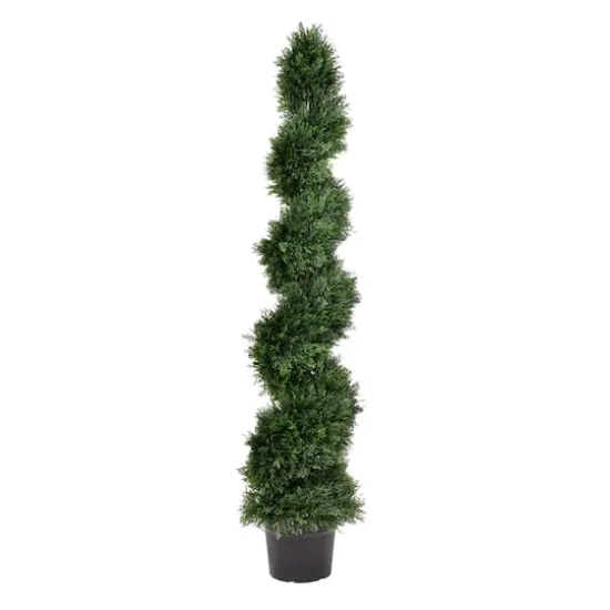 5ft. Potted Green Cedar Spiral Tree {1}