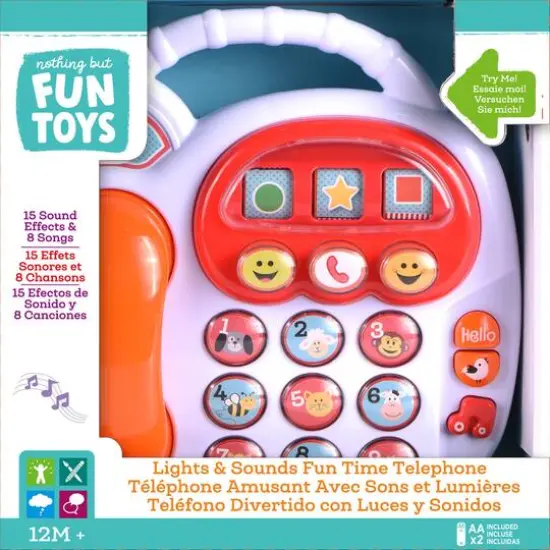 Nothing But Fun Toys Lights & Sounds Fun Time Telephone {7}