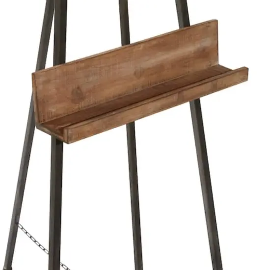 Black Iron Industrial Easel, 52" x 16" x 18" {5}