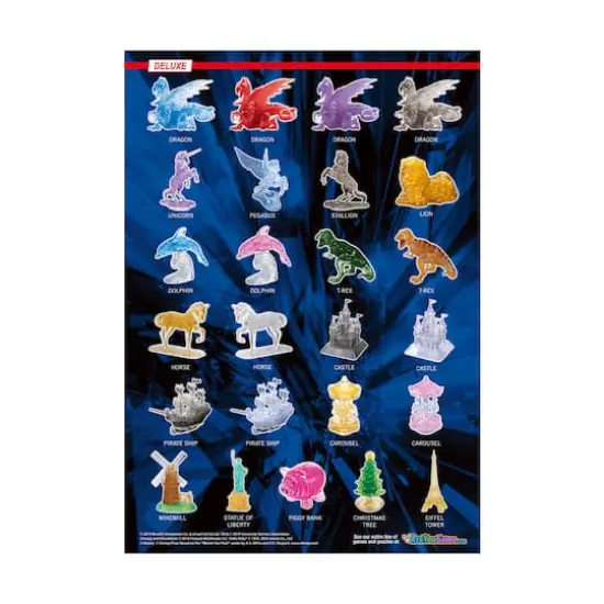 3D Crystal Puzzle - Black Bird: 48 Pcs {5}