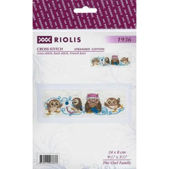 RIOLIS The Owl Family Cross Stitch Kit {1}