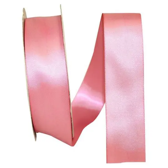 JAM Paper 1.5"x 50yd. Double Face Satin Ribbon Dusty Rose {1}