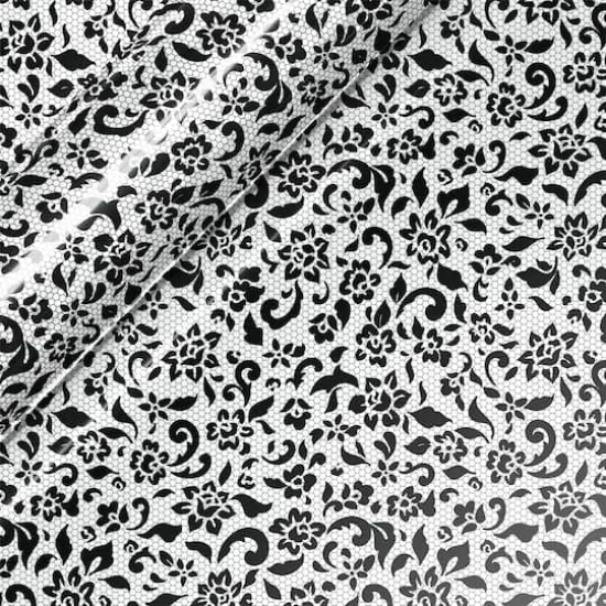 Siser&reg; EasyPatterns&reg; Plus Floral Lace Heat Transfer Vinyl Black {1}