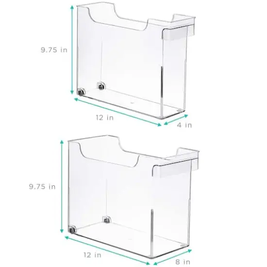 Sorbus Tall Rolling Storage Bin Set {5}