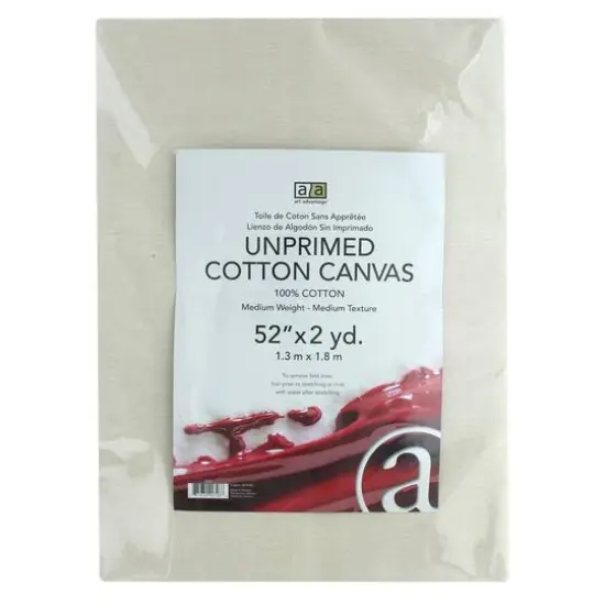 Art Advantage&reg; Folded Unprimed Cotton Canvas {1}