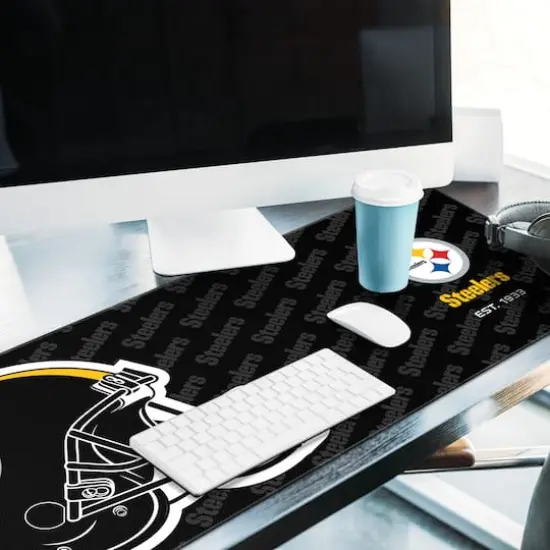 Logo Series Desk Pad Pittsburgh Steelers {5}