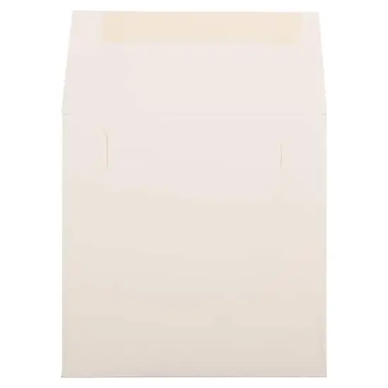 JAM Paper 6" Metallic Square Invitation Envelopes, 25ct. Natural White Wove {4}
