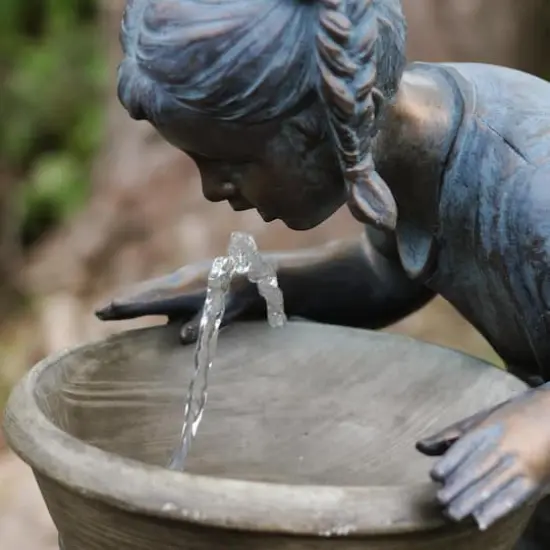 31" Bronze Fun at the Fountain Outdoor Water Fountain {5}