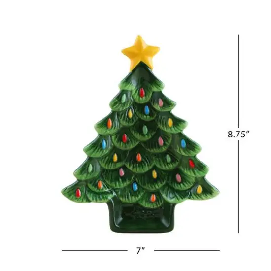 8.75" Ceramic Nostalgic Tree Plates, 4ct. {4}