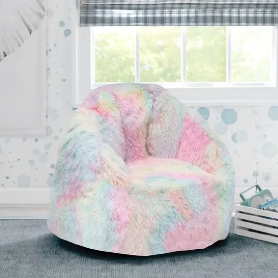 Delta Children 27" Cozee Fluffy Chair Tie Dye {4}
