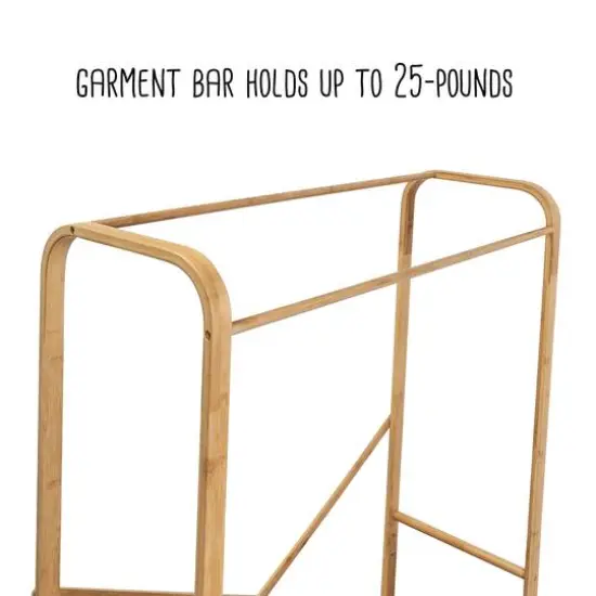 Honey Can Do Bamboo & Canvas Garment Rack {12}