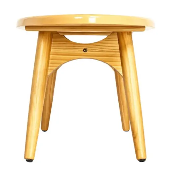 Hello Honey&reg; Multicolor Sea Waves Surfboard Oval Coffee Table {4}