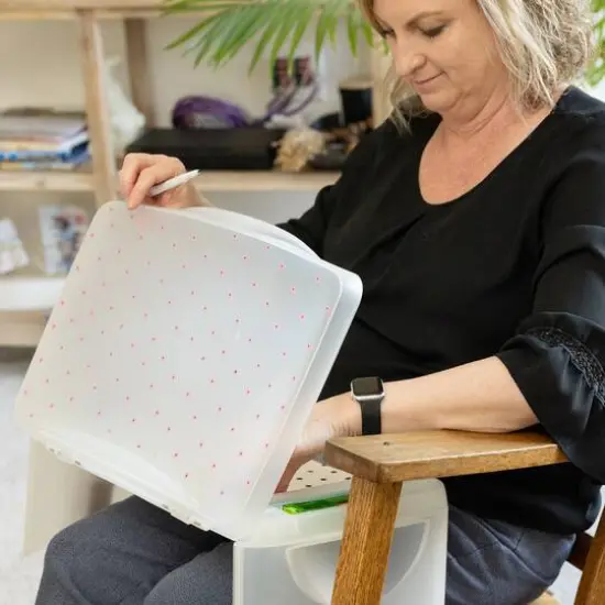 Everything Mary Pink Floral Plastic Lap Desk {9}