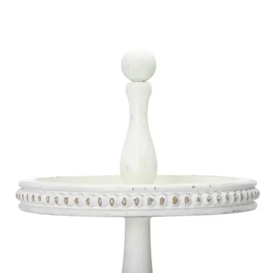 Hello Honey&reg; 24.8" White 3-Tier Decorative Wood Tray {5}