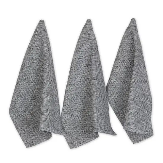 DII&reg; Tonal Recycled Cotton Waffle Dish Towels, 3ct. Teal Green {2}