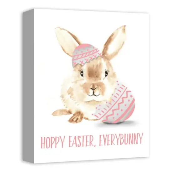 Pink Every Bunny 11" x 14" Canvas Wall Art {3}