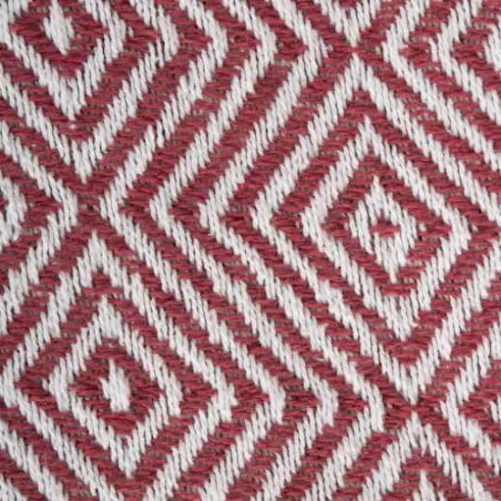 DII&reg; Barn Red X-Diamond Geometric Throw {4}