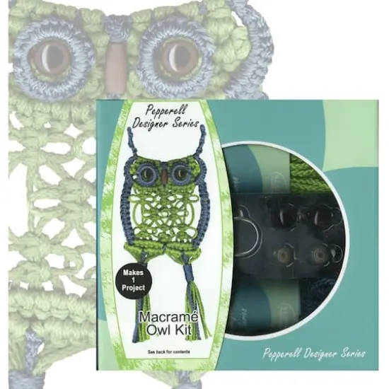 Pepperell Designer Macram&eacute; Owl Kit {3}
