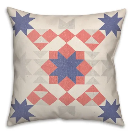 Star Quilt Throw Pillow {1}