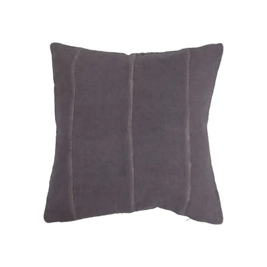 Hello Honey&reg; Purple Cotton Pieced Mudcloth Pillow {1}