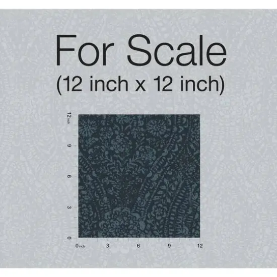 RoomMates Ornate Ogee Peel & Stick Wallpaper Blue and Black {7}