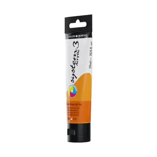 Daler-Rowney&reg; Original System 3 Acrylic Paint, 59mL 638 Cadmium Orange Light Hue {5}